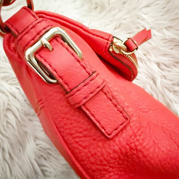 KATE SPADE | Jackson Stoplight (Red) Medium Saddle Flap Satchel Bag Crossbody - Picture 11 of 11